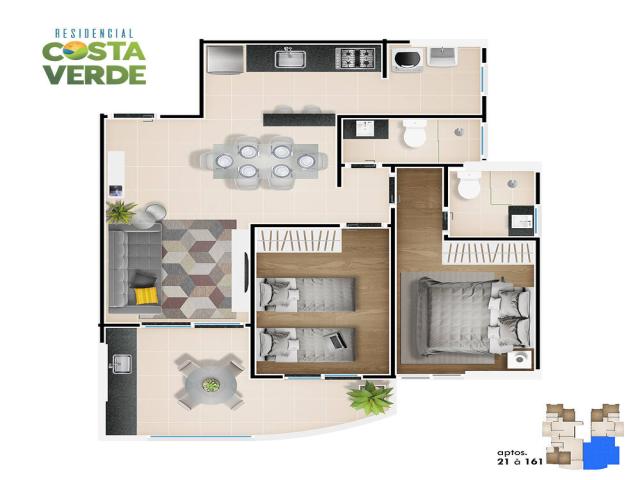 #148 - Apartamento para Venda em Mongaguá - SP - 2